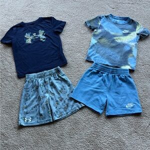 Lot of Boys 4T Nike & Under Armor Sets